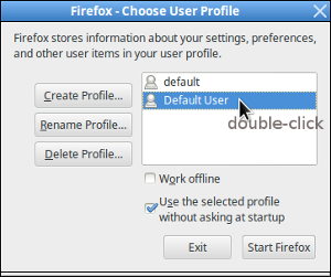Firefox Profile Manager