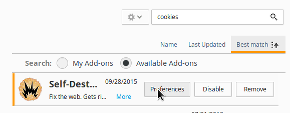 Self-Destructing Cookies Preferences button Self-Destructing Cookies Preferences button