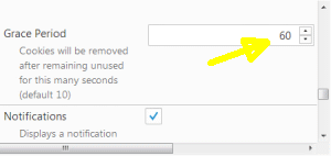Self-Destructing Cookies Grace Period preference Self-Destructing Cookies Grace Period preference