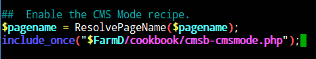 CMS Mode in config.php CMS Mode in config.php